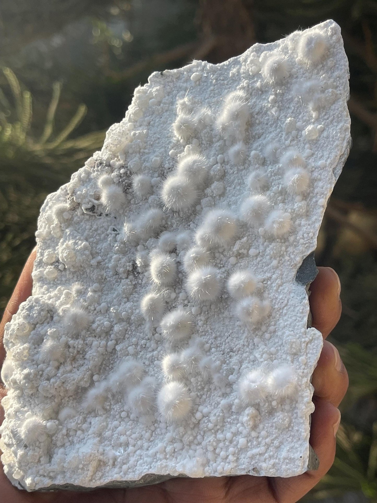 multiple okenite balls on matrix