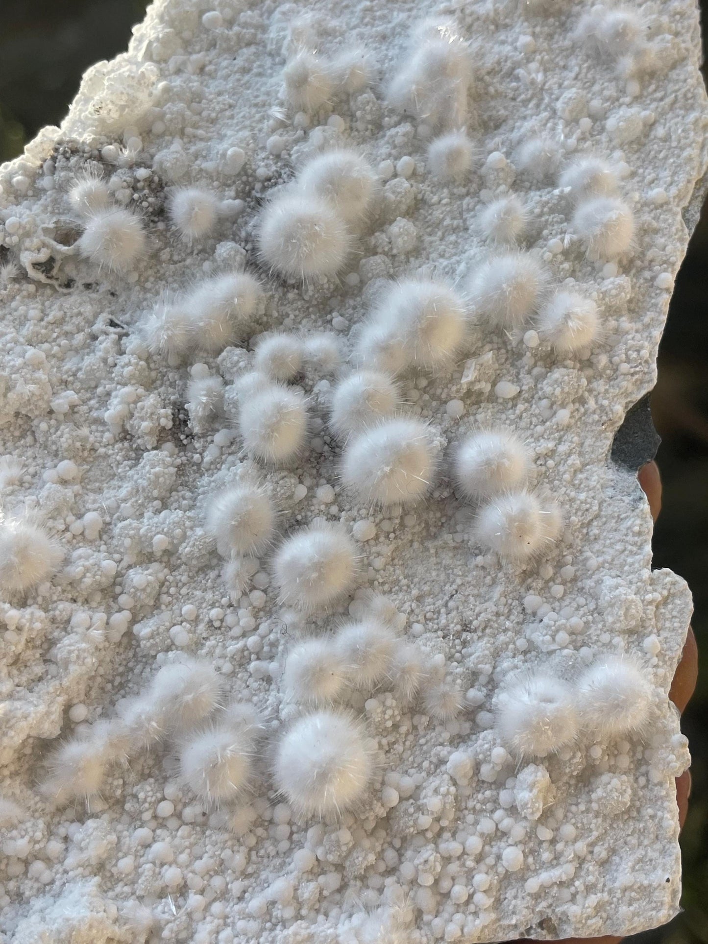 multiple okenite balls on matrix