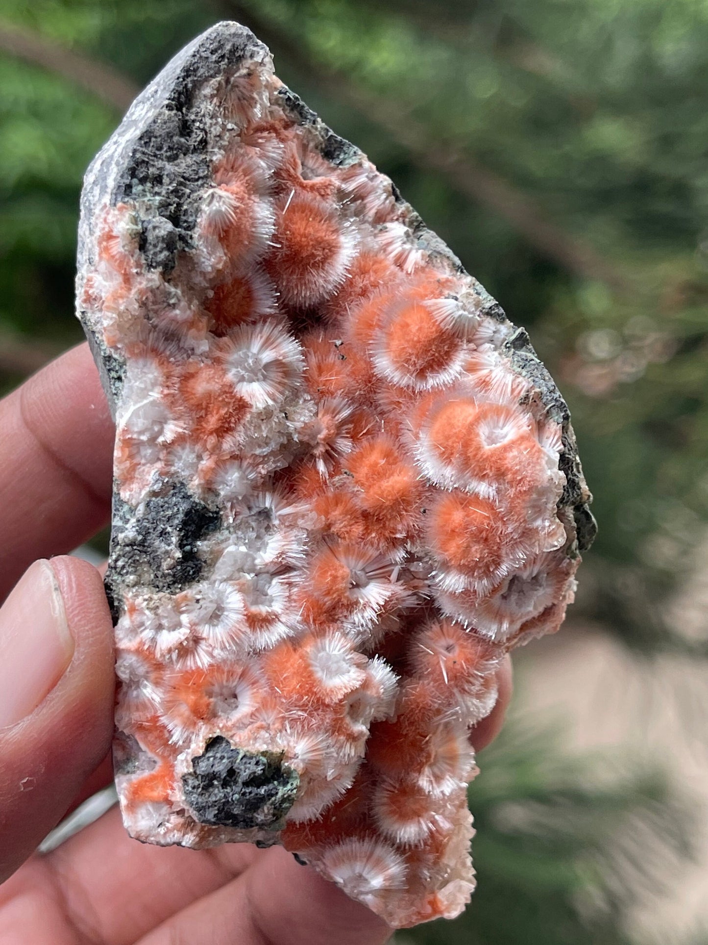 Orange mesolite ball