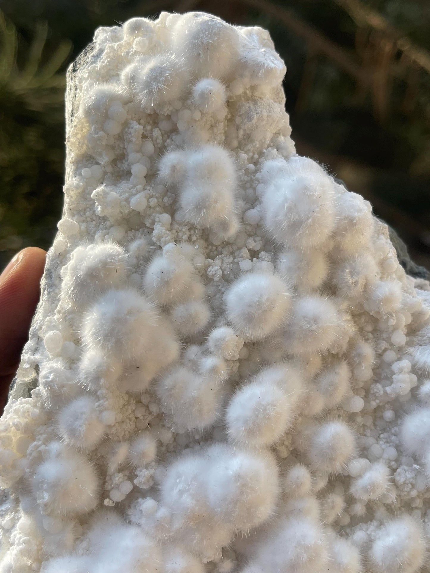 multiple okenite balls on matrix