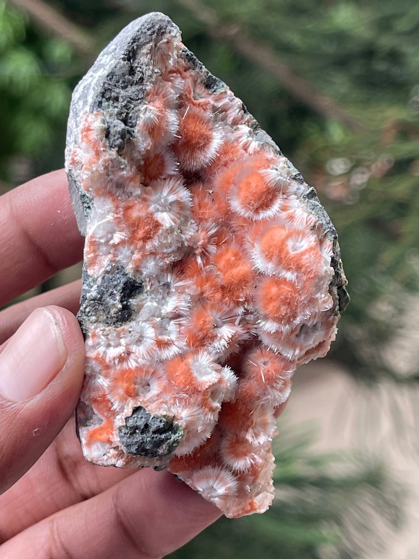 Orange mesolite ball