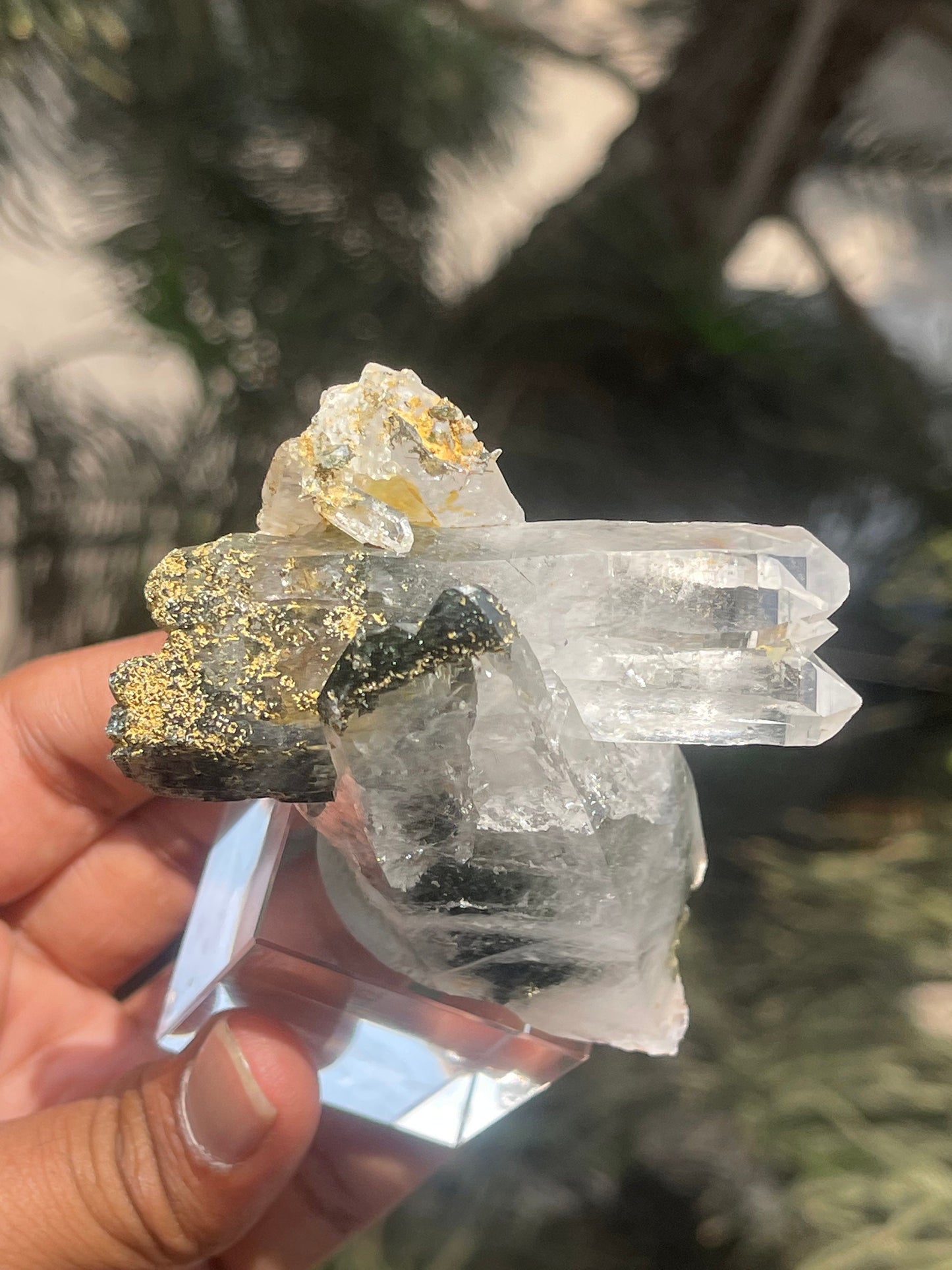 Rare formation of Himalayan quartz crystal