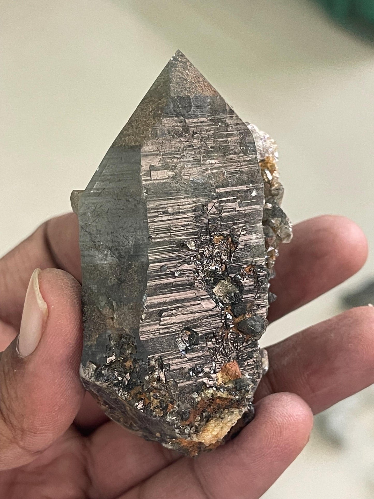 Himalayan Quartz Crystal with Green Phantom Inclusion – Rare & High-Energy Specimen