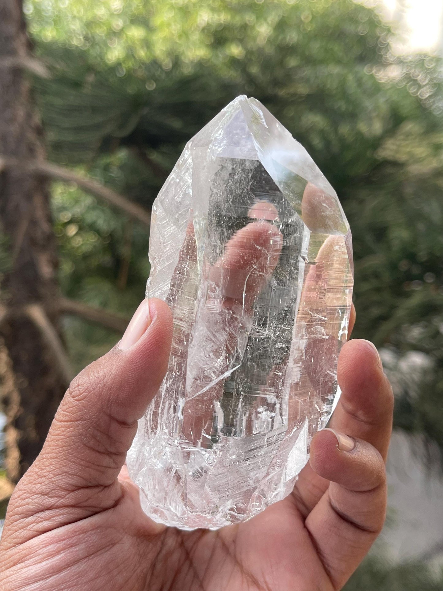 Water clean Himalayan quartz crystal