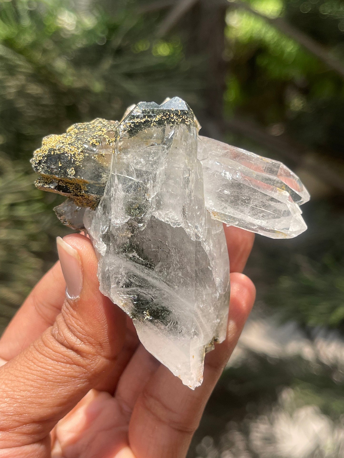 Rare formation of Himalayan quartz crystal