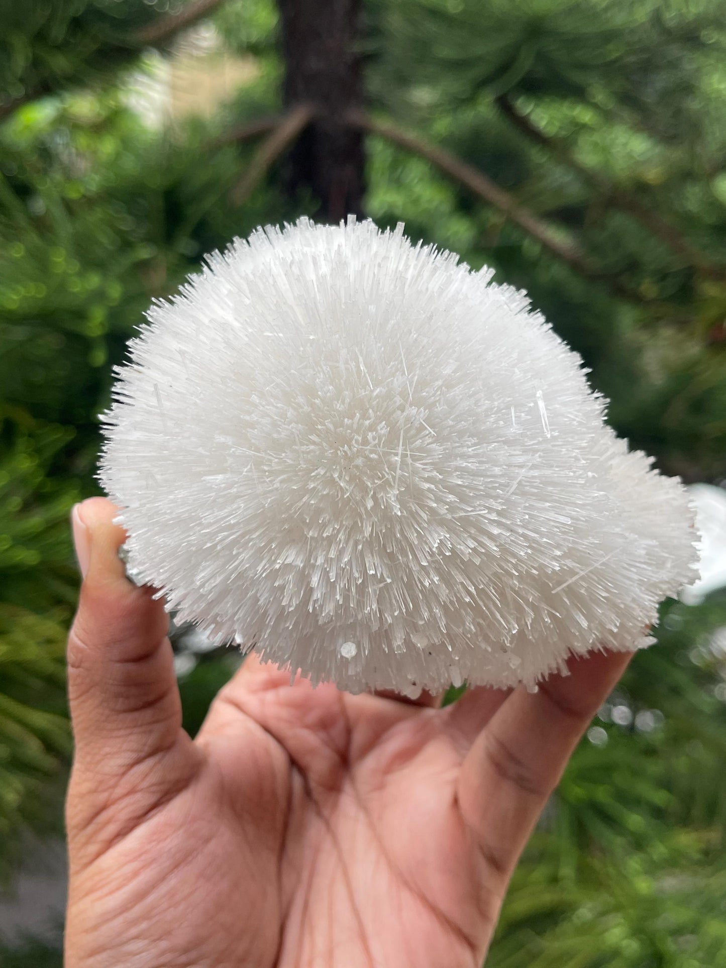 Perfect round shape flower of mesolite