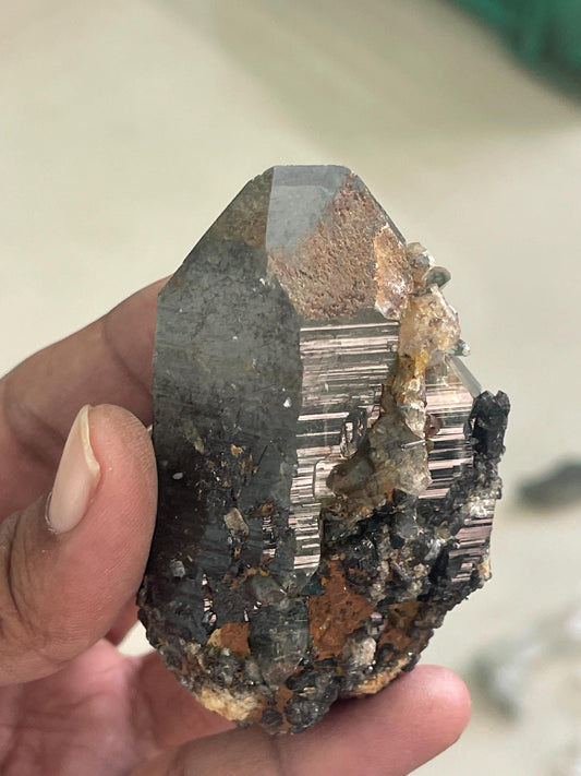 Himalayan Quartz Crystal with Green Phantom Inclusion – Rare & High-Energy Specimen
