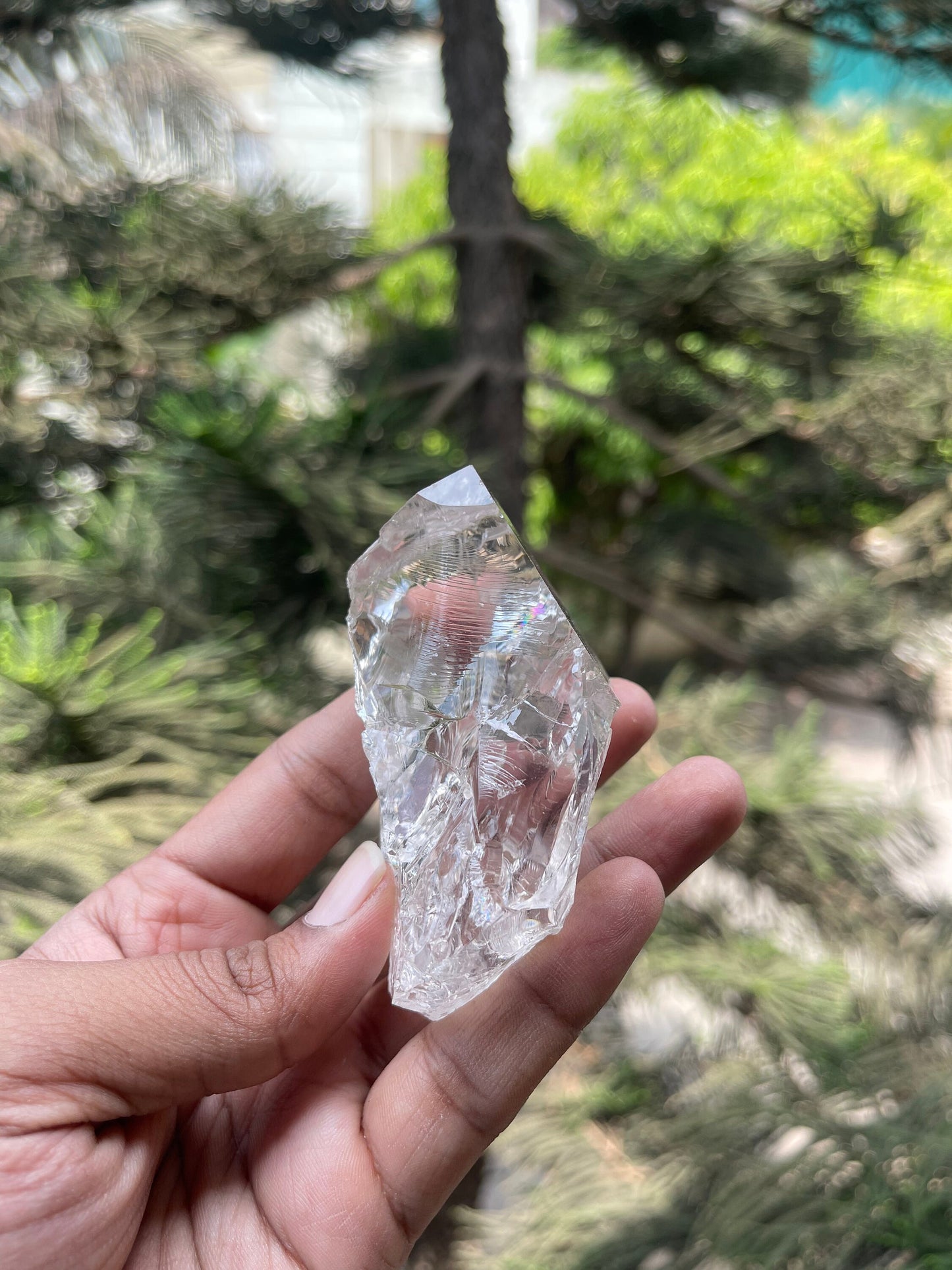 Water clear Himalayan quartz crystal