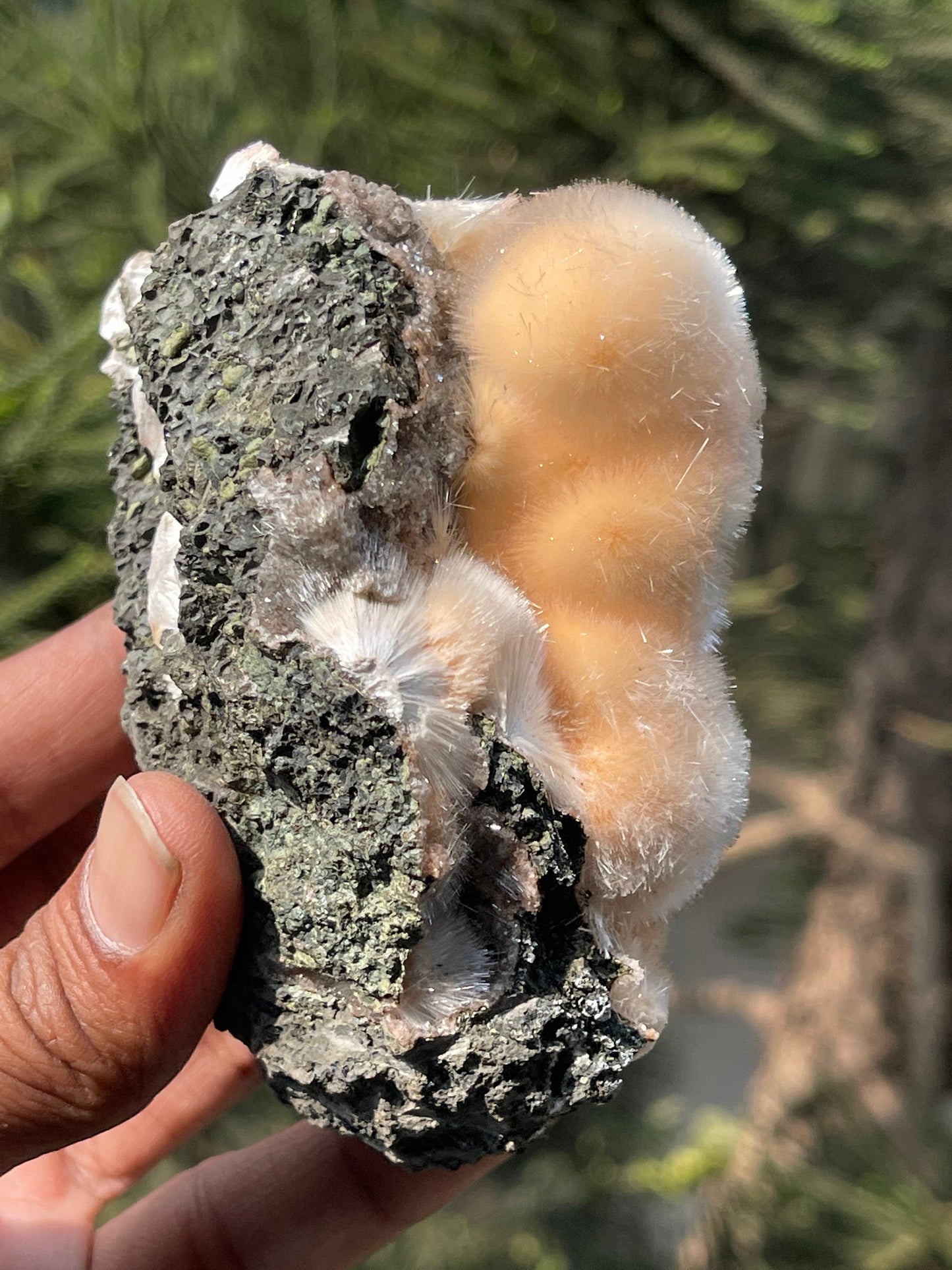 Natural orange mesolite new find