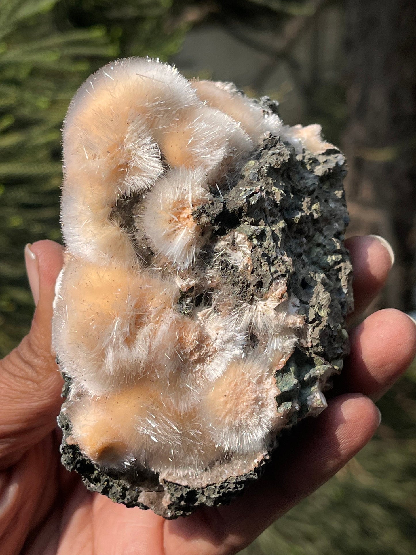 Natural orange mesolite new find