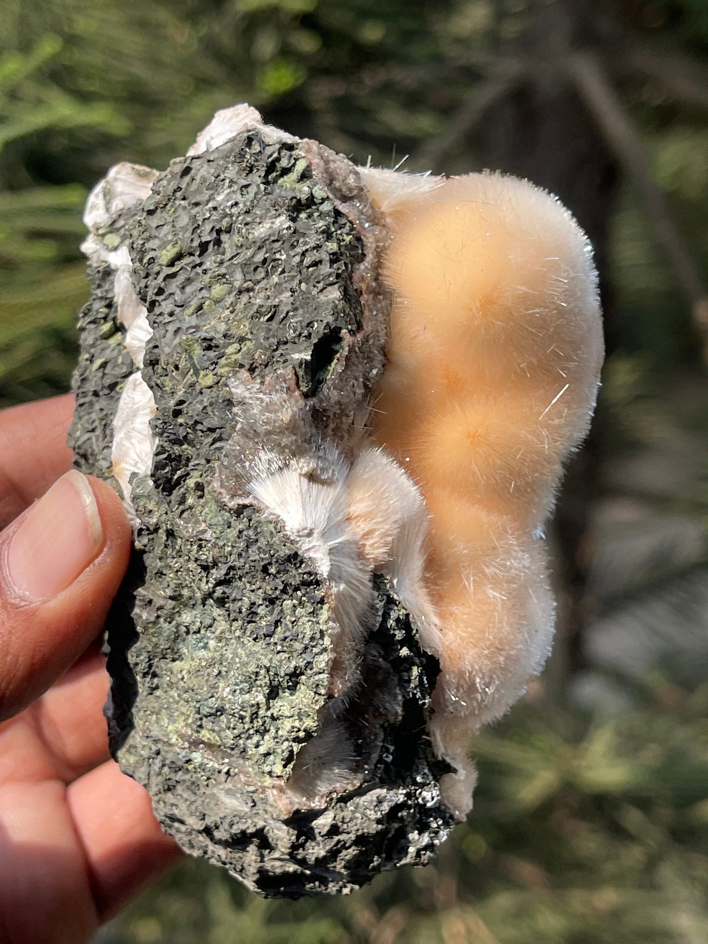 Natural orange mesolite new find