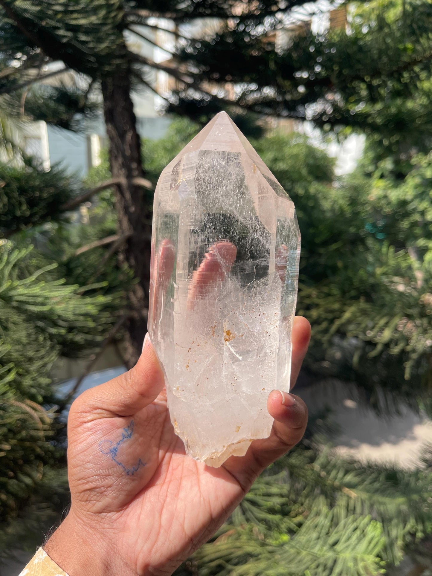 Himalayan cathedral Quartz Point crystal / Spiritual Healing Stone / Kullu Himachal Pradesh 1.1kg