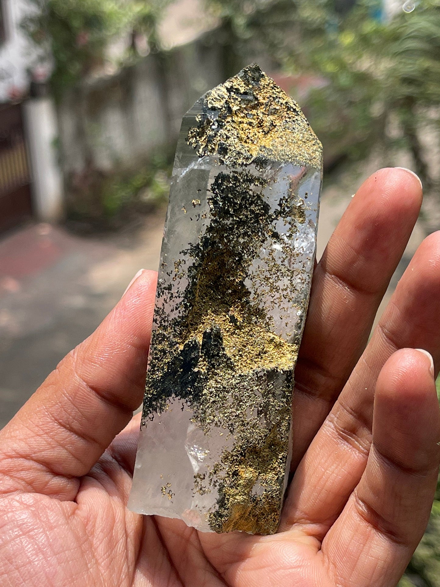 Himalayan Chlorite Quartz Crystal