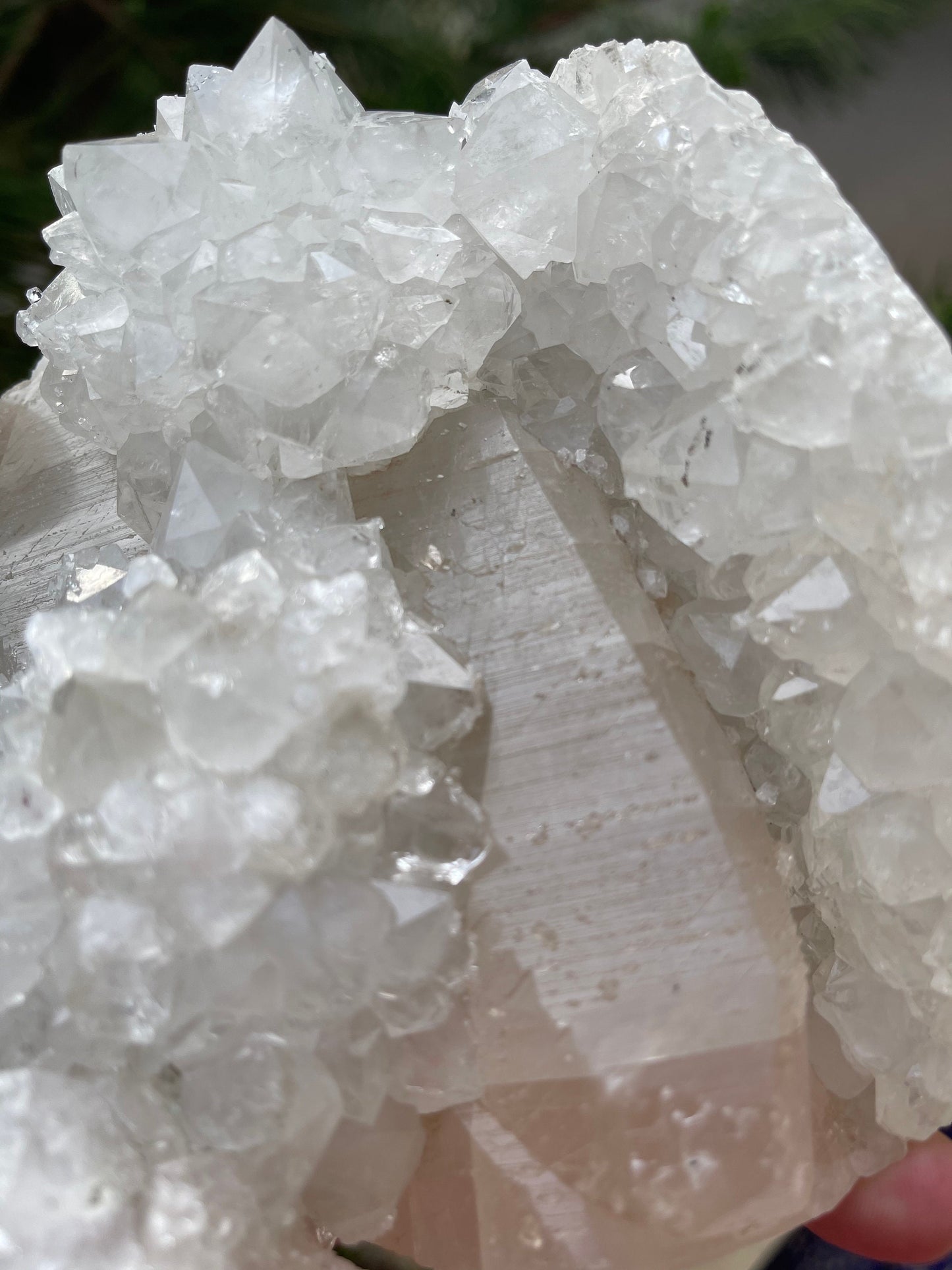 Stunning Formation of Quartz on Calcite.
