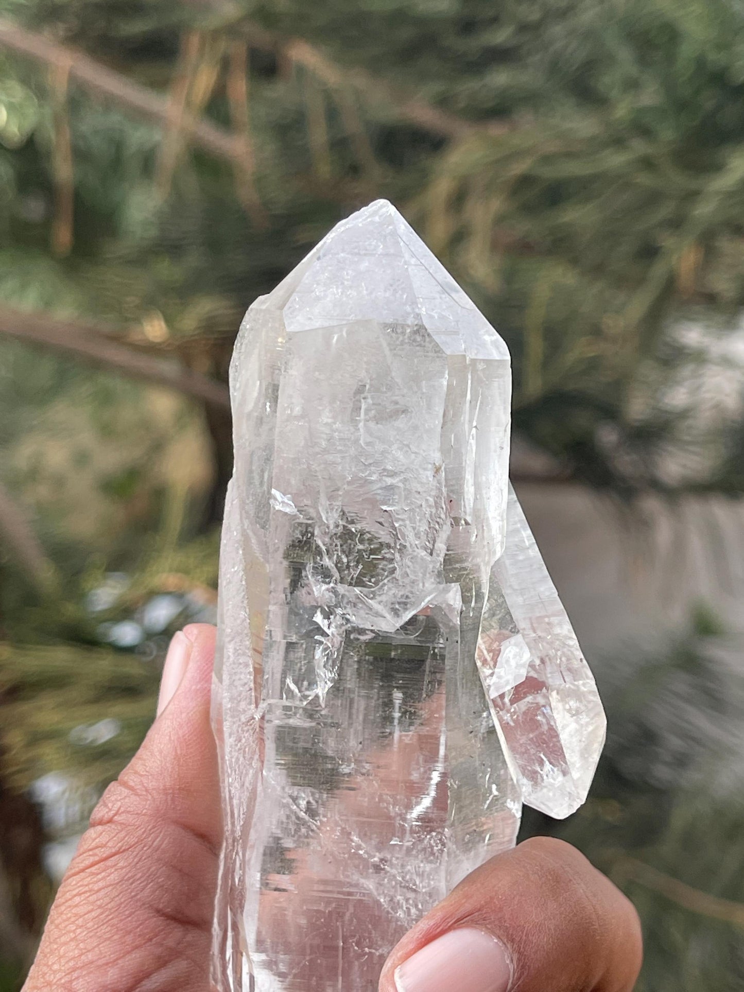 Double terminated Himalayan quartz floaters crystal