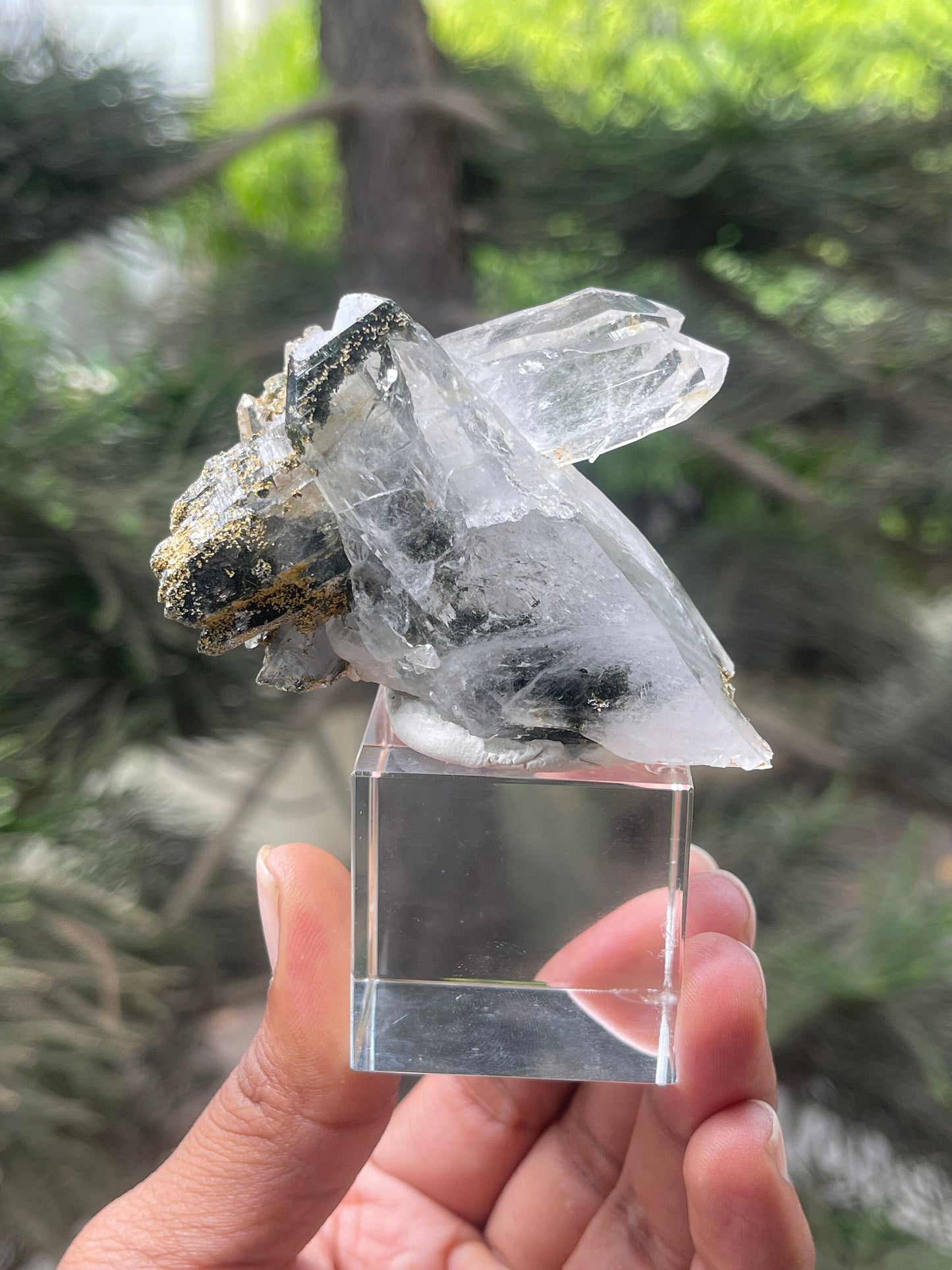 Rare formation of Himalayan quartz crystal