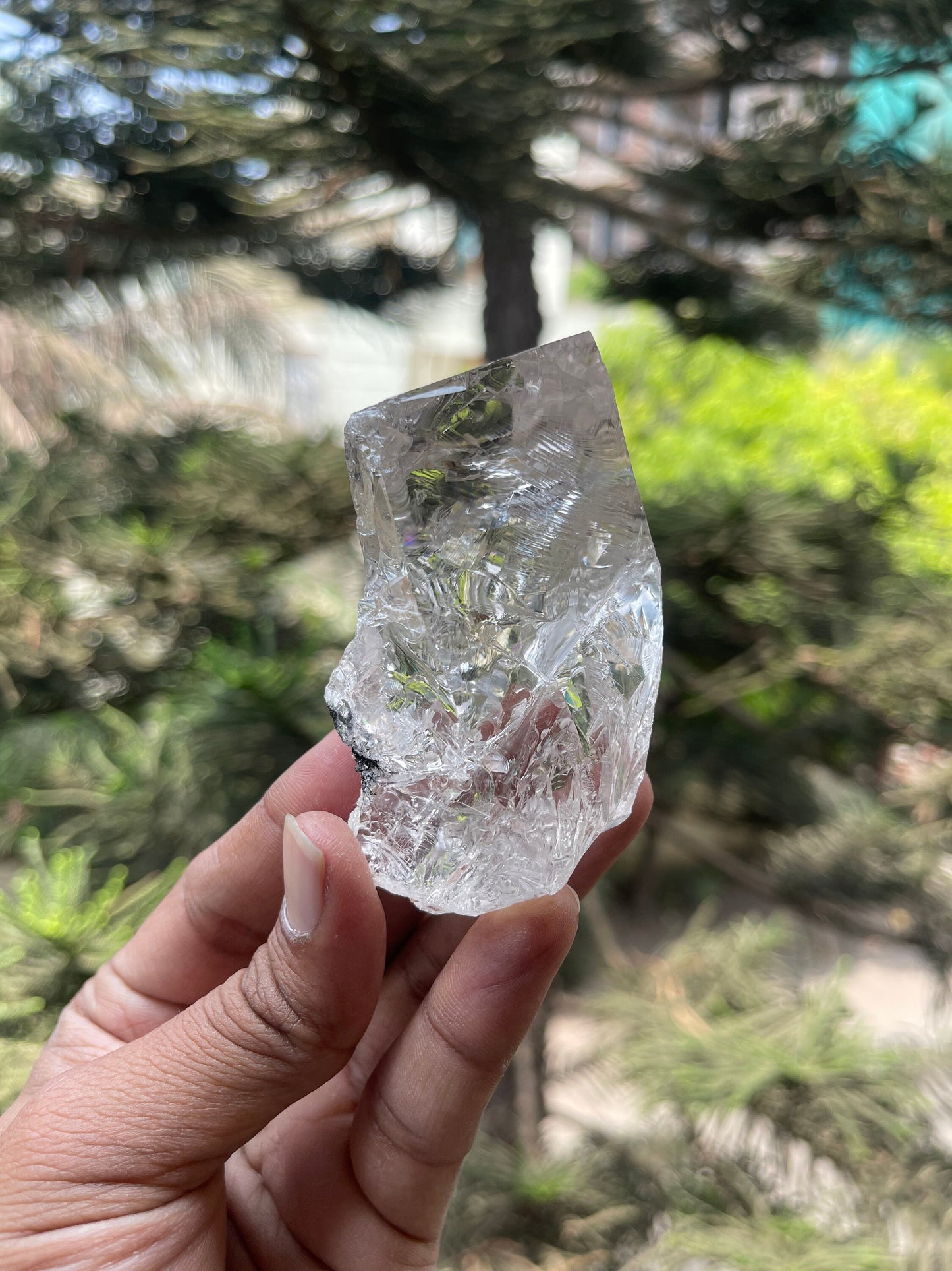 Water clear Himalayan quartz crystal